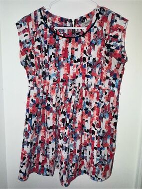 Floral Stripe Short Sleeve maternity top